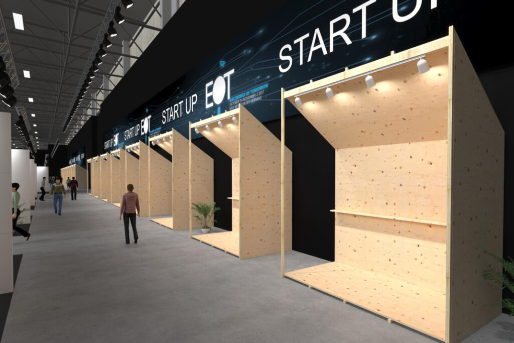 Visualisering af Startup-området på Electronics of Tomorrow messen