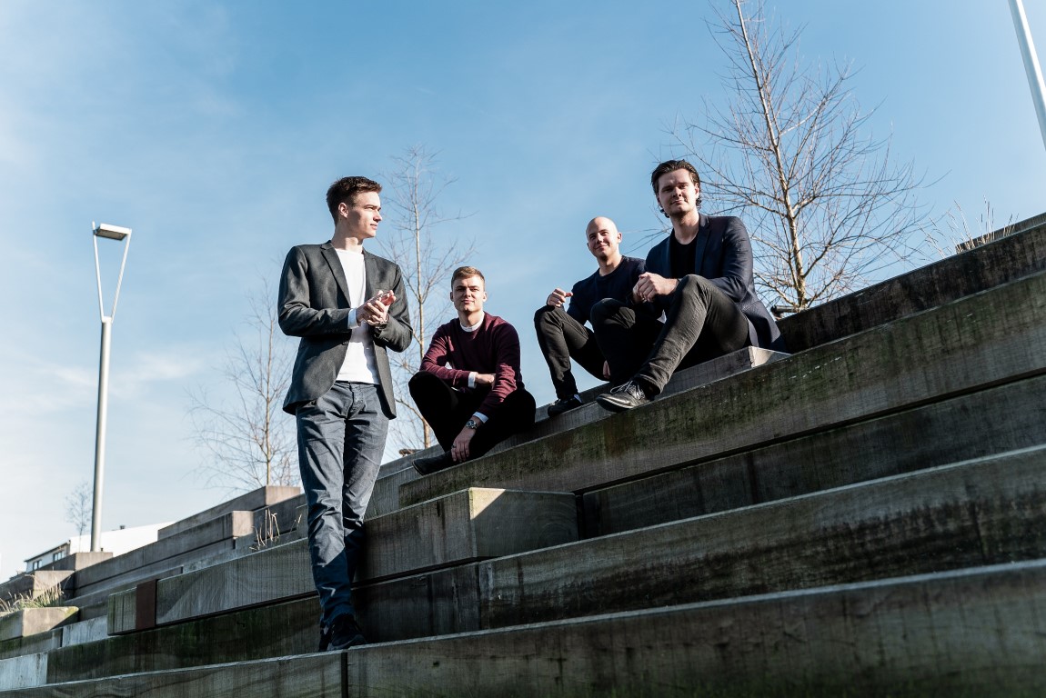 Stifterne af Zliide - fra venstre Morten Møgelmose, Viktor Pedersen, Nicolai Brix og Casper Schrøder.
