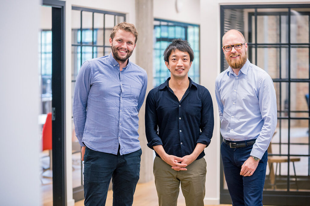 Andreas Green Rasmussen (Stifter af Nodes), Hiroki Inagawa (Stifter og CEO hos Monstar Lab) & Daniel Højris Bæk (Stifter af Nodes).