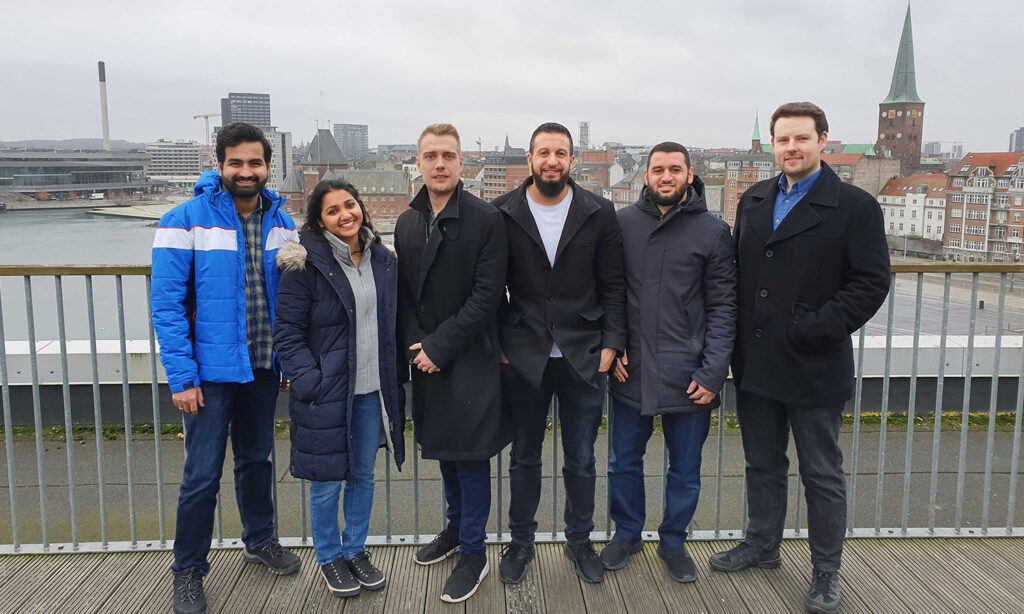 Teamet bag WasteHero har kontor på havnen i Aarhus.