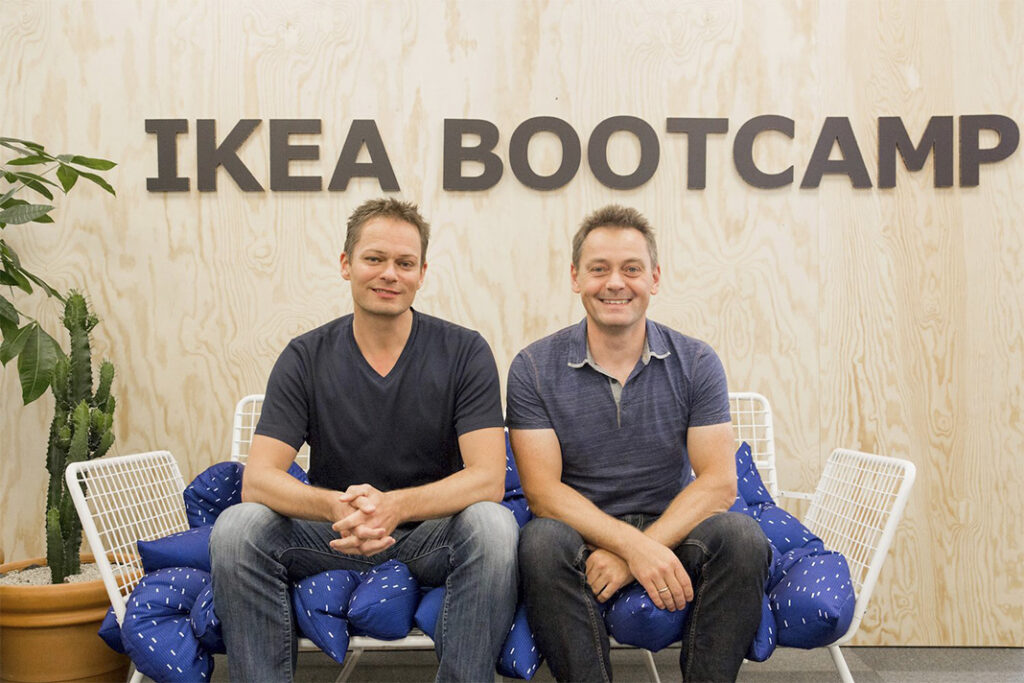Anyware Solutions blev som det eneste IoT-startup - og det eneste startup fra Danmark - optaget i Ikea's acceleratorprogram, foran 1300 andre startup fra hele verden. Her ses de to stiftere af virksomheden Morten Bremild (t.v.) og Jan H. Christiansen.