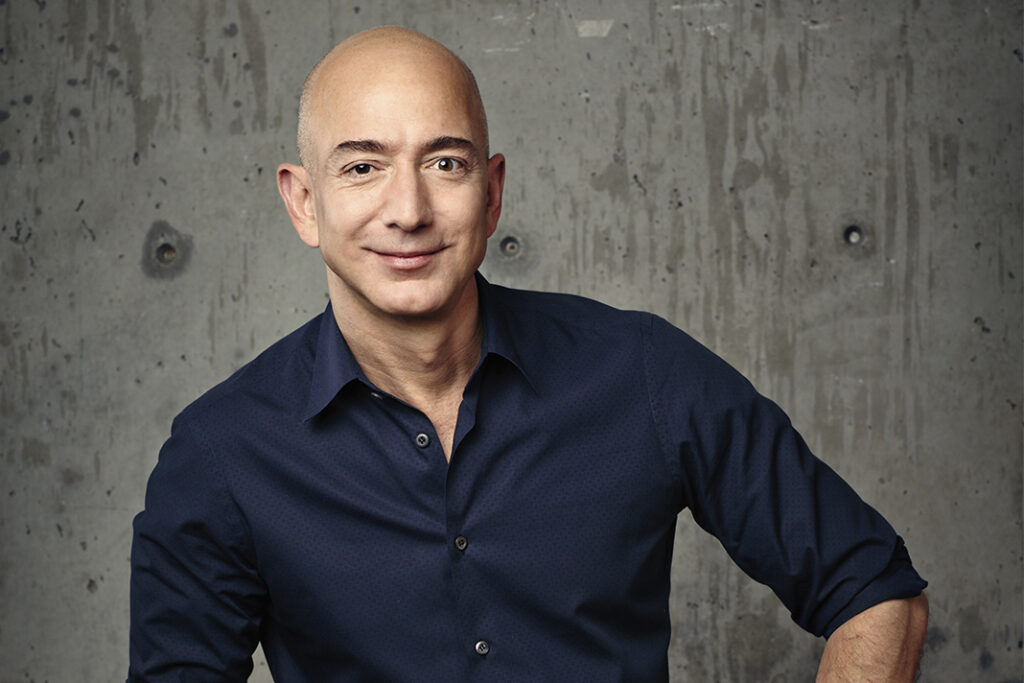Jess Bezos - den hovedrige stifter af Amazon.